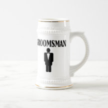 Groomsman Wedding Beer Stein Mug
