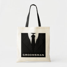 Groomsman Wedding Party Attendant Budget Tote Bag