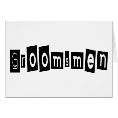 Groomsmen cards