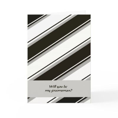 Groomsmen Cards -- Tie by KathyHenis