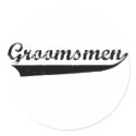 Groomsmen Faded design stickers