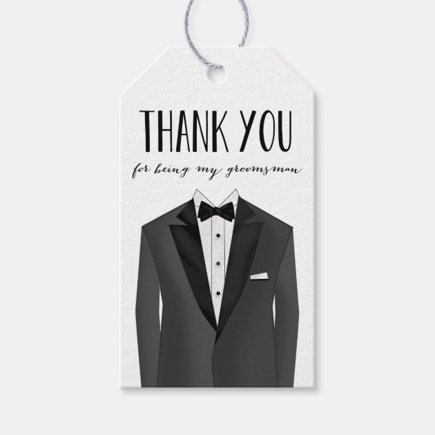 Groomsmen Thank You Gift Tags Pack Of Gift Tags-0
