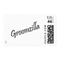 Groomzilla (Blk) Postage