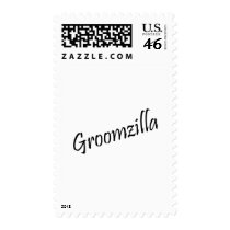 Groomzilla (Blk) Postage Stamps