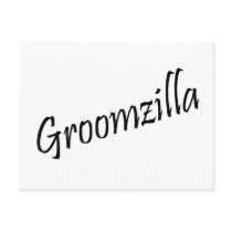Groomzilla (Blk) Post Cards