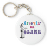 Groovin on Barack Obama Keychain