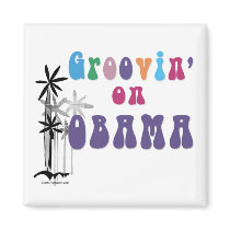 Groovin on Barack Obama magnets