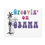 Groovin on Barack Obama Post Card