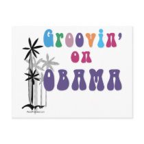 Groovin on Barack Obama postcards