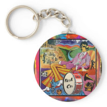 Groovin' to the Beat Keychain