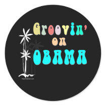 groovinonobamaD Round Sticker