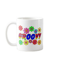 Groovy 70's Retro Flower Power Gifts Mug