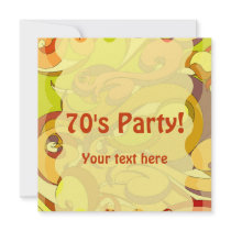 Groovy 70s Stationary Custom Announcements