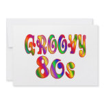 Groovy 80s personalized announcement