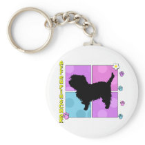 Groovy Affenpinscher Keychain
