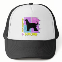 Groovy Afghan Hound Trucker Hats