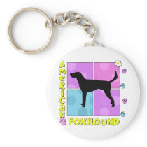 Groovy American Foxhound Key Chain