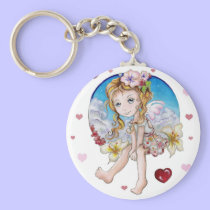 groovy angel keychains