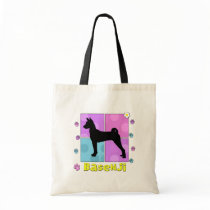 Groovy Basenji Canvas Bags