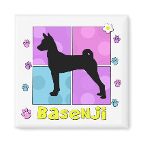 Groovy Basenji Magnet