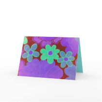 Groovy Birthday Greeting Card-Retro by pammys Groovy Birthday Greeting Card-Retro