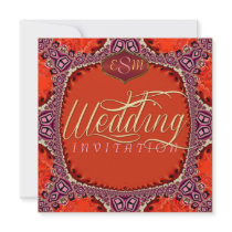 Groovy Bohemian Diva Wedding Invitations