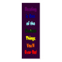 Groovy bookmark business cards