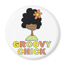 Groovy Chick magnets