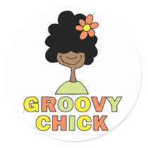 Groovy Chick stickers