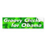 Groovy Chicks for Barack Obama Bumper Stickers