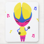 Groovy CMYK Robot Mousepads