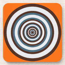Groovy cork coasters