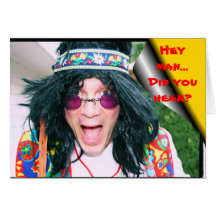 Groovy Dude Retro Halloween Humor Card
