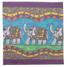 Groovy Elephant Parade Napkins