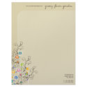 Groovy Flower Garden Business Letterhead Template