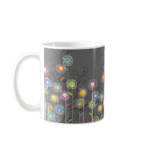 Groovy Flower Garden Mug by fat_fa_tin Groovy Flower Garden Mug