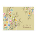 Groovy Flower Garden Save The Date Custom Postcard
