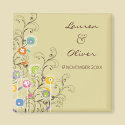 Groovy Flower Garden Save The Date / Favor Magnet by fat_fa_tin Groovy Flower Garden Save The Date / Favor Magnet
