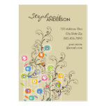 Groovy Flower Garden Whimsical Colorful Floral business cards