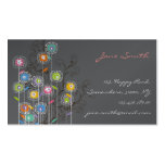 Groovy Flower Garden Whimsical Colorful Floral business cards