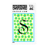 Groovy Flower Monogram Postage