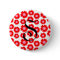 Groovy Flowers buttons by JuJuGarden Groovy Flowers buttons