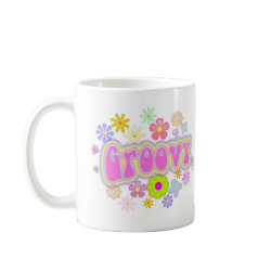 Groovy Flowers N Butterfly Coffee Mug 11 oz. mug