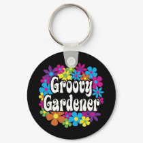Groovy Gardener keychains