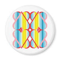 Groovy Hearts magnets