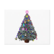 Groovy Hippie Christmas Tree postcards by groovy_christmas Groovy Hippie Christmas Tree postcards