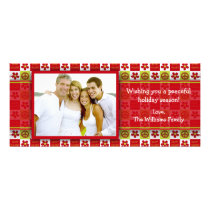 Groovy Holiday Photo Card invitations