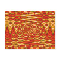 groovy horizon orange postcards by DonnaGraysonAbstract groovy horizon orange postcards