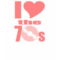Groovy I Heart the 70s Retro T-shirt for Hippies