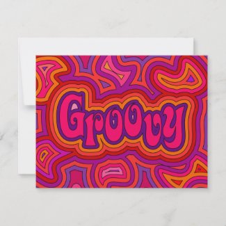 Groovy Invitation/Annoucement invitation